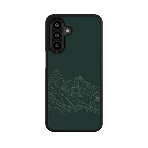 Samsung Galaxy A18 5G Base Case Berg Line Art Grün