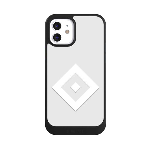 Apple iPhone 12 NIVOcore Rauten Logo auf HSV Grau