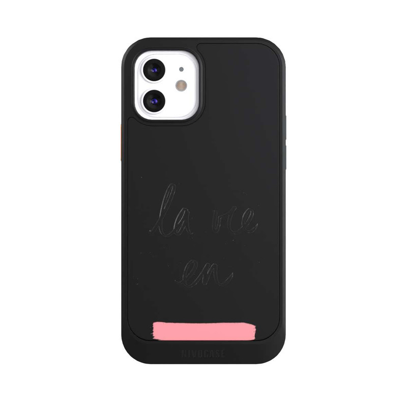 iPhone 12 NIVOcore La vie en Pink Transparent