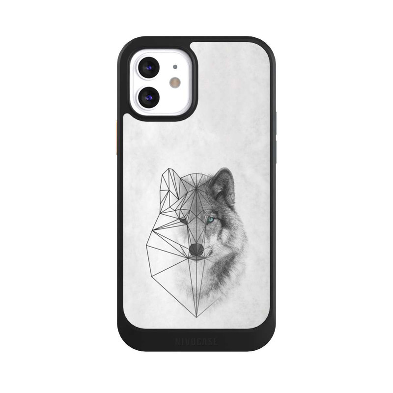 iPhone 12 NIVOcore Polygonaler Wolf
