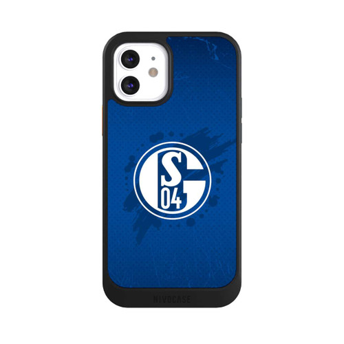 Apple iPhone 12 NIVOcore Schalke 04 Farbe Fleck Blau