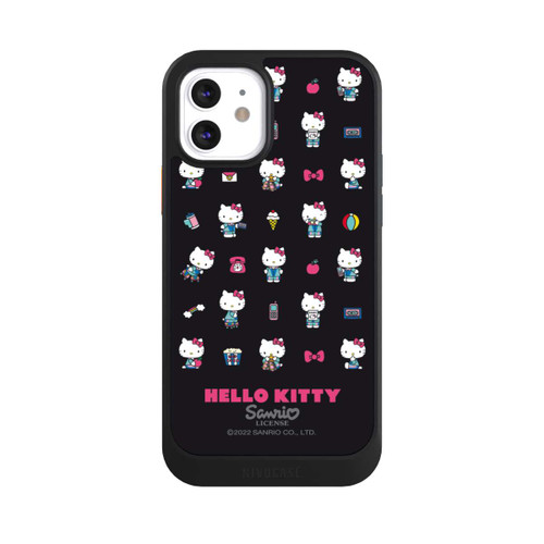 Apple iPhone 12 NIVOcore Hello Kitty 90s Schwarz