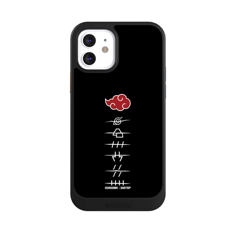 iPhone 12 NIVOcore Symboles des membres de l'Akatsuki noirs