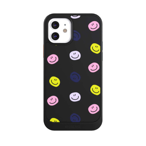 Apple iPhone 12 NIVOcore Smile Muster Rosa