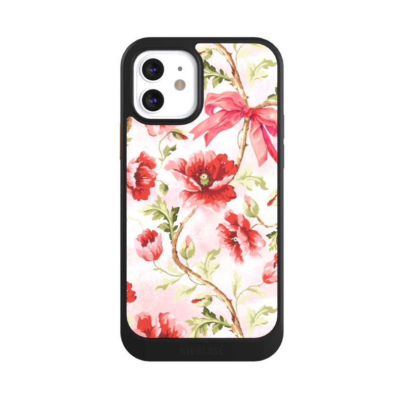 iPhone 12 NIVOcore Motif Coquelicots Rose