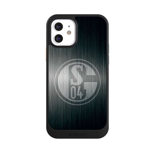 Apple iPhone 12 NIVOcore Schalke 04 Metall Look