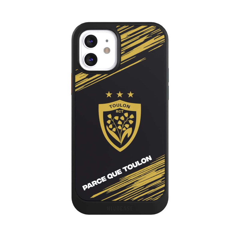 iPhone 12 NIVOcore RCT Logo Monochrome Doré