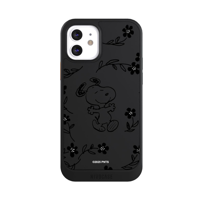 iPhone 12 NIVOcore Snoopy und Flowers Transparent