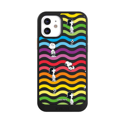 Apple iPhone 12 NIVOcore Snoopy Pattern Rainbow Transparent