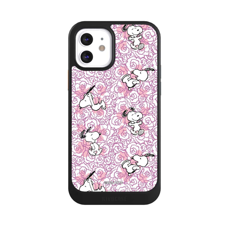 iPhone 12 NIVOcore Peanuts Pink Roses Pattern