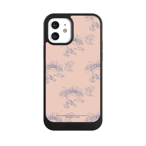 Apple iPhone 12 NIVOcore Winnie the Pooh Retro Pattern Bridges Pink