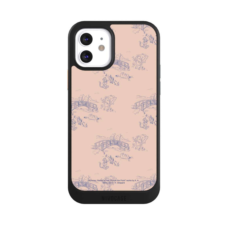 iPhone 12 NIVOcore Winnie the Pooh Retro Pattern Bridges Pink