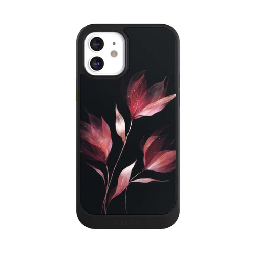 Apple iPhone 12 NIVOcore Burgunderrote Blume Negativ
