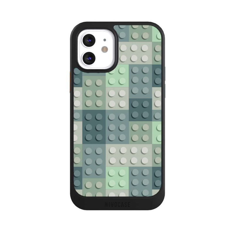 iPhone 12 NIVOcore Grünes Blockmuster