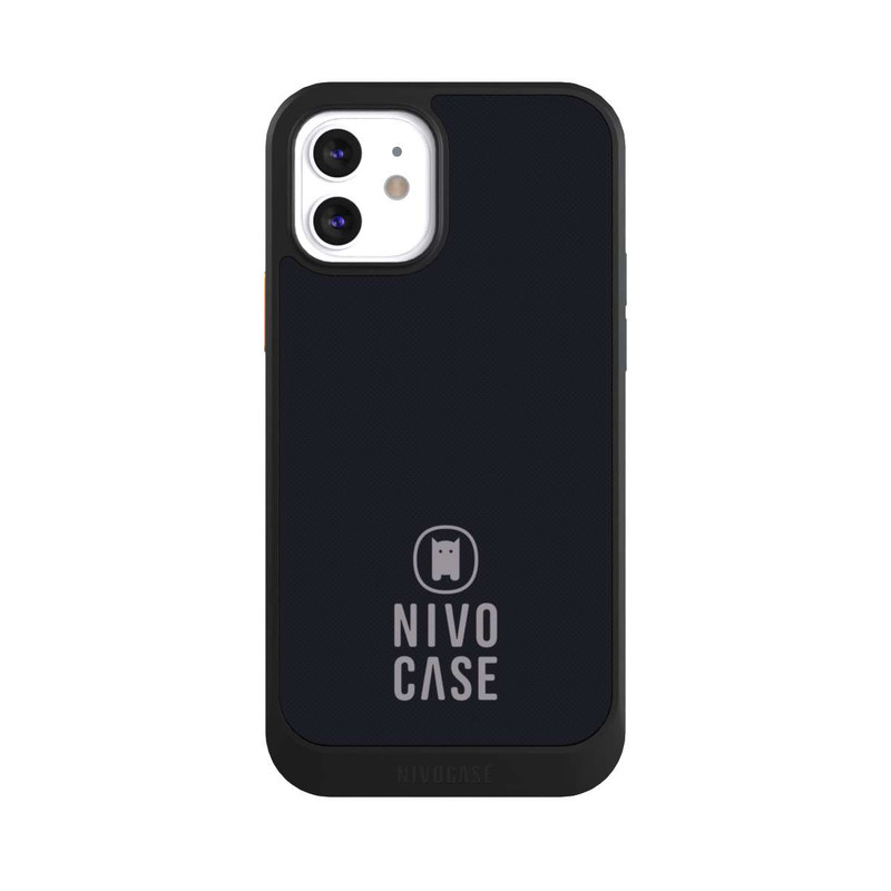 iPhone 12 NIVOcore Nivocase Logo Black Grey
