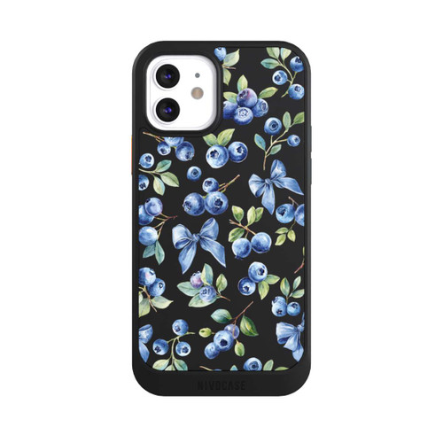 Apple iPhone 12 NIVOcore Blaubeere Schleifen Transparent mit KI