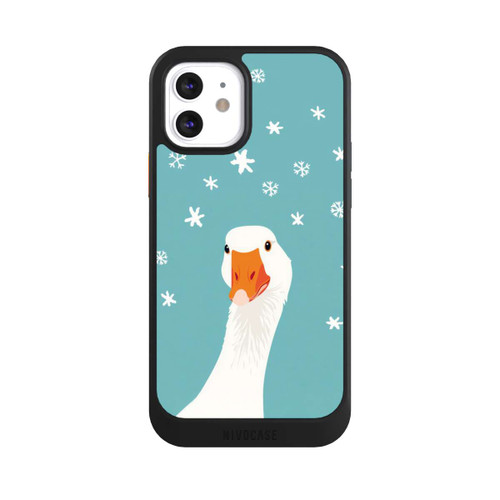 Apple iPhone 12 NIVOcore Funny Goose Stars Blue with AI