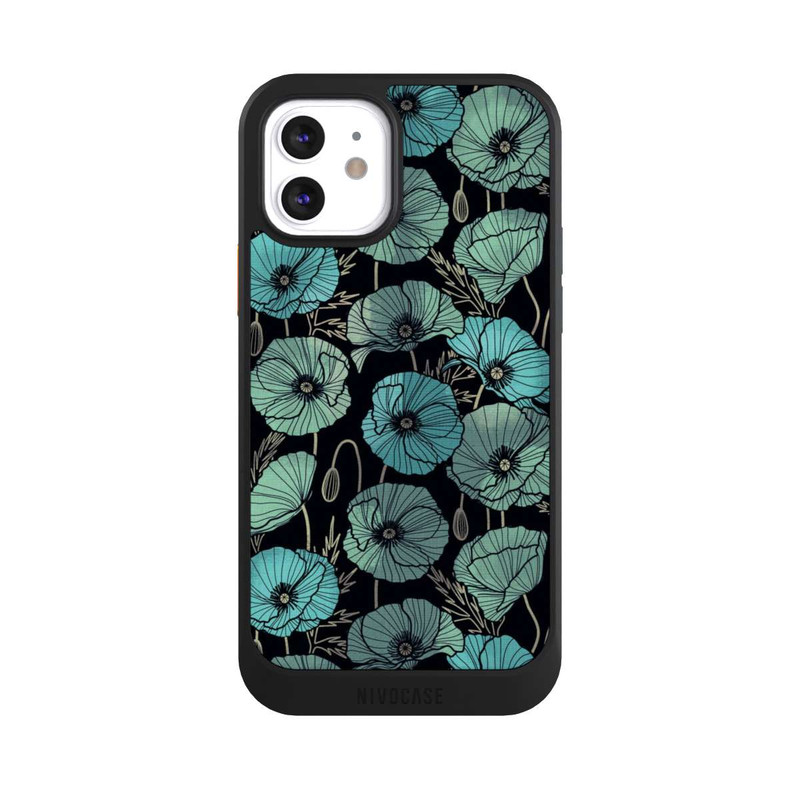 iPhone 12 NIVOcore Coquelicots d'Été Verts