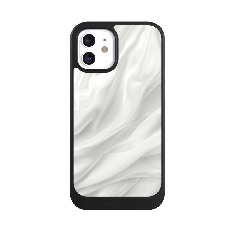 iPhone 12 NIVOcore White Satin Smooth Texture With AI