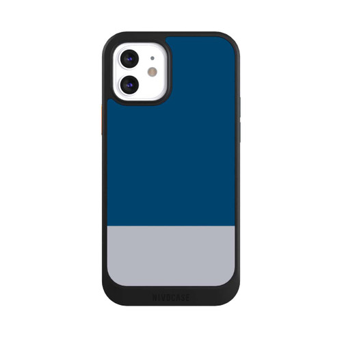 Apple iPhone 12 NIVOcore Dark Blue and Grey Color Combination
