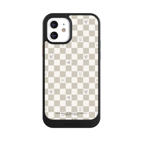 Apple iPhone 12 NIVOcore Winnie the Pooh Checked Pattern Beige