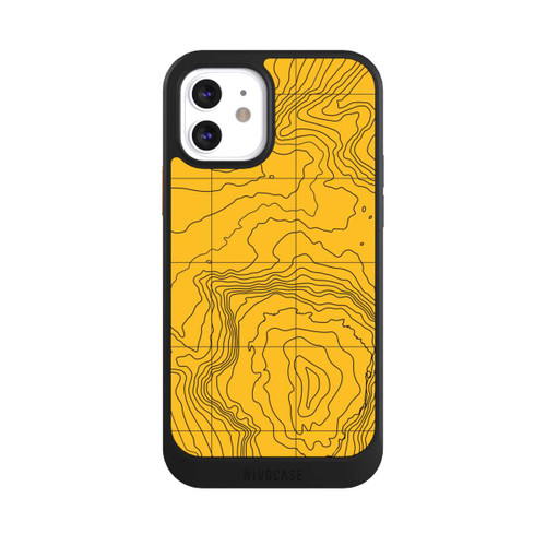 Apple iPhone 12 NIVOcore Berg gelbe Linien