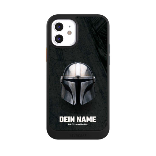 Apple iPhone 12 NIVOcore Star Wars Mandalorian Black Helmet customisable