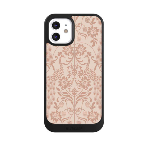 Apple iPhone 12 NIVOcore Vintage Peacock Garden Arts and Crafts Floral