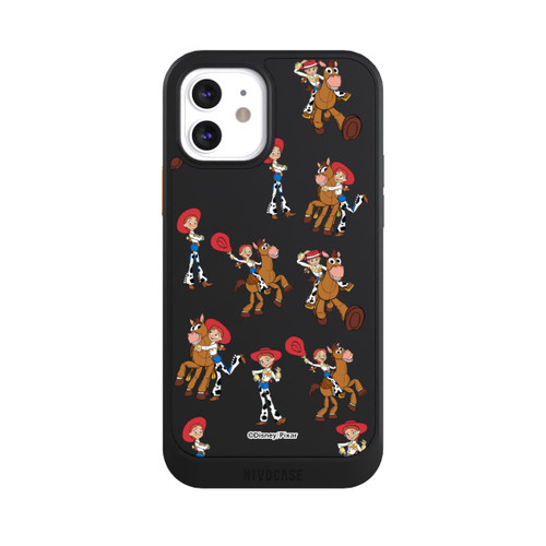 Apple iPhone 12 NIVOcore Toy Story 5 Jessie Cowboy Pattern Transparent