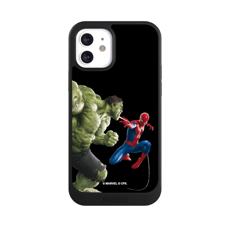 iPhone 12 NIVOcore Spider-Man fights Hulk