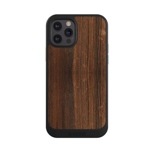 Apple iPhone 12 Pro NIVOcore Nußbaum Holzlook