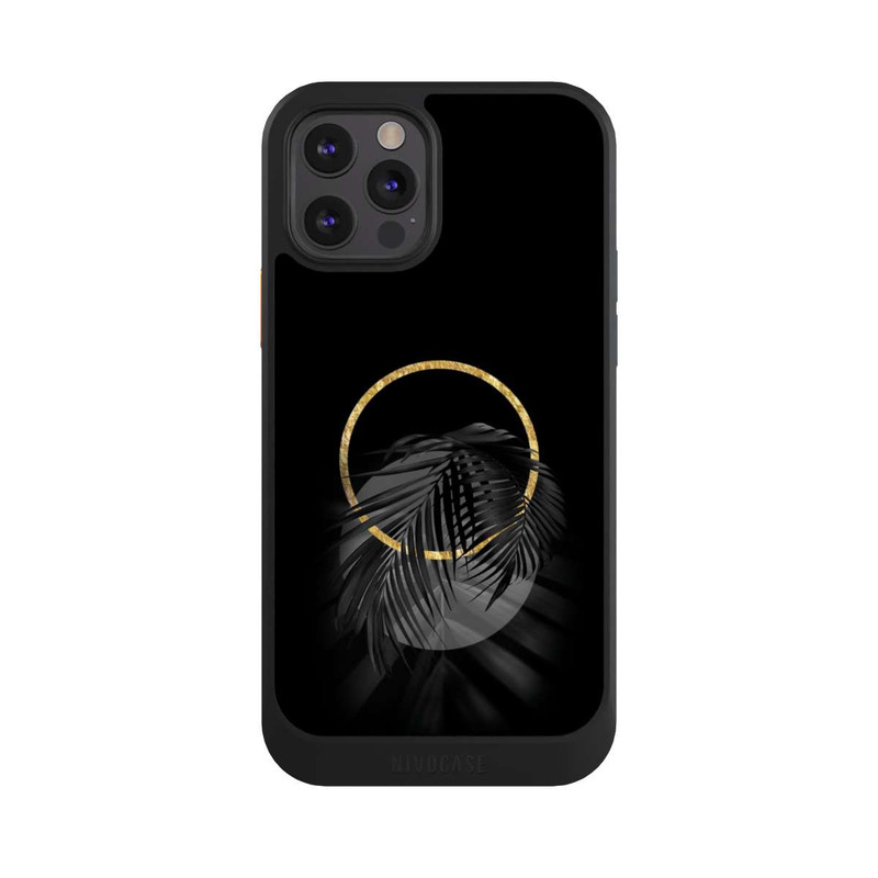 iPhone 12 Pro NIVOcore Black Tropical Leaf