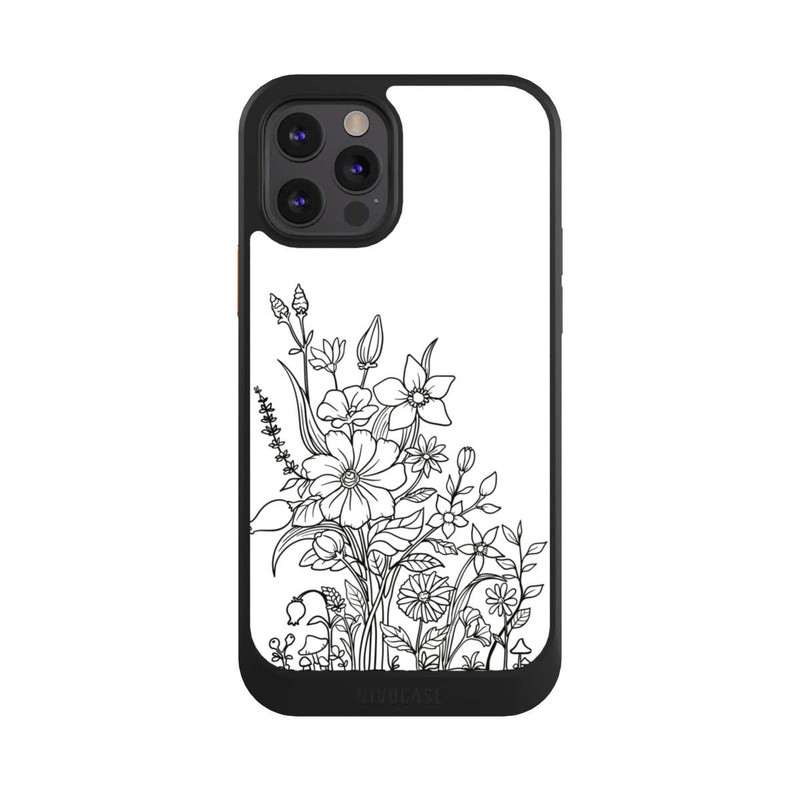 iPhone 12 Pro NIVOcore Flowers Line Art