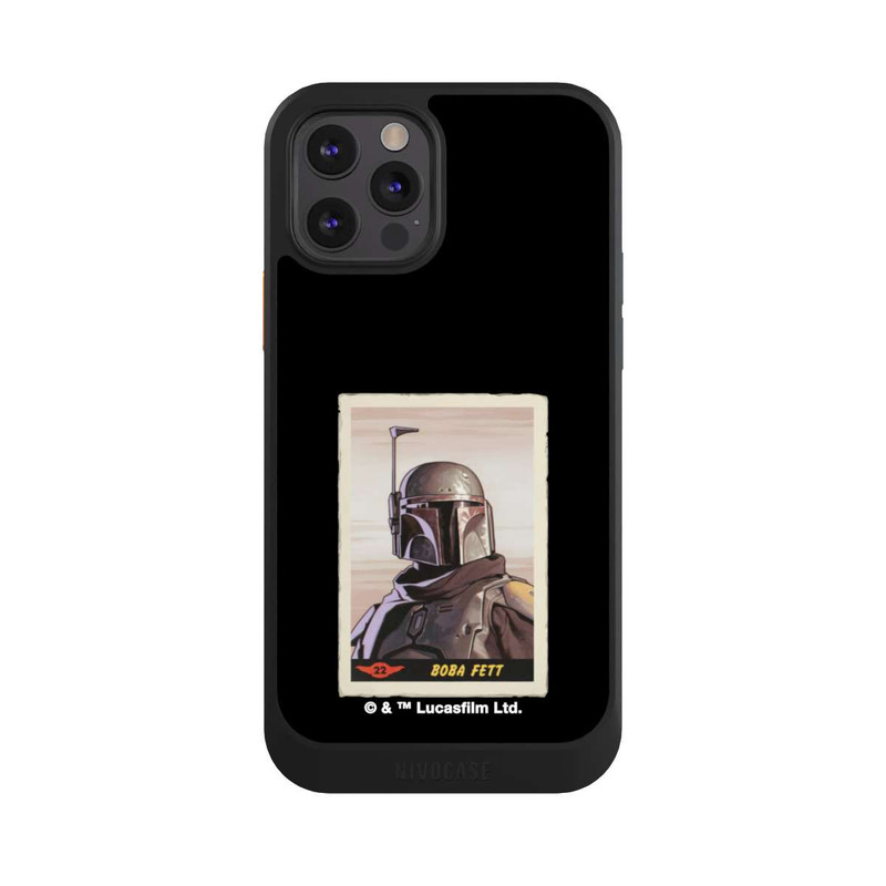 iPhone 12 Pro NIVOcore Boba Fett Badges Black Background