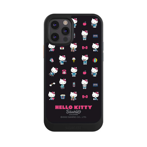 Apple iPhone 12 Pro NIVOcore Hello Kitty 90s Schwarz