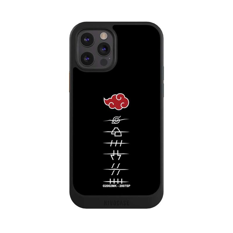 iPhone 12 Pro NIVOcore Akatsuki Member Symbols Black