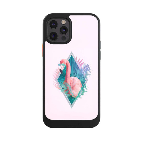 Apple iPhone 12 Pro NIVOcore Tropical Leaves Flamingo