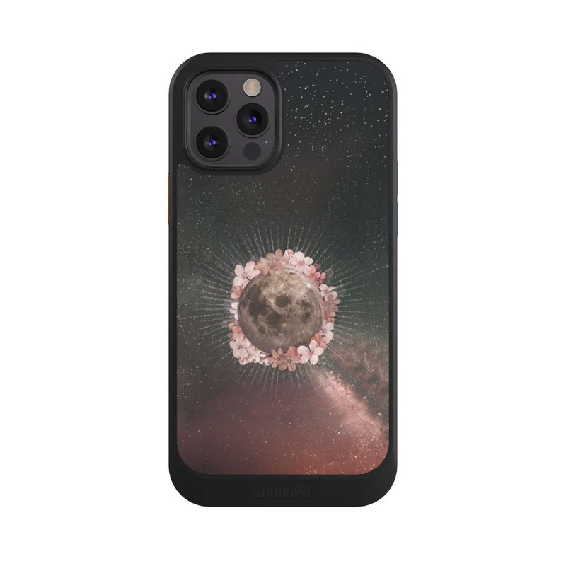 iPhone 12 Pro NIVOcore Blumen und Mondlicht