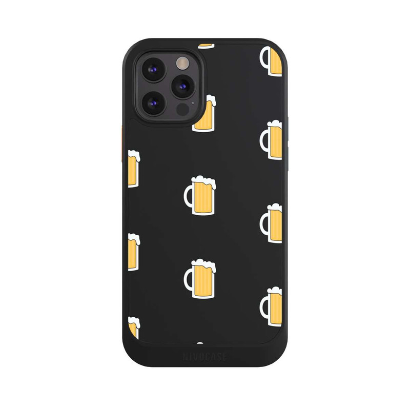 iPhone 12 Pro NIVOcore Beer Glass Pattern Illustration