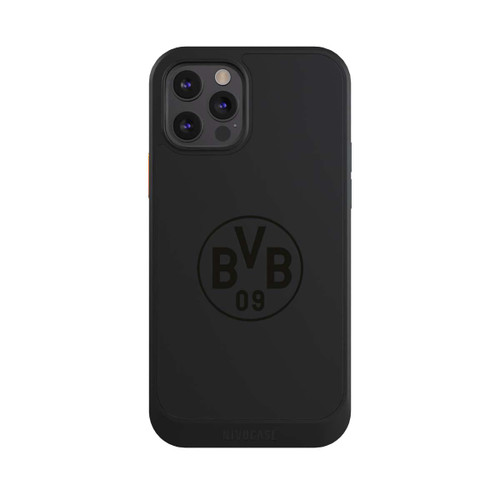 Apple iPhone 12 Pro NIVOcore BVB Logo Schwarz Transparent