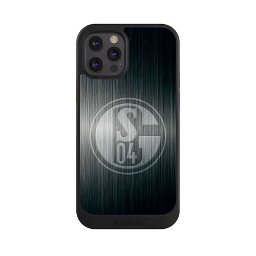 Apple iPhone 12 Pro NIVOcore Schalke 04 Metall Look