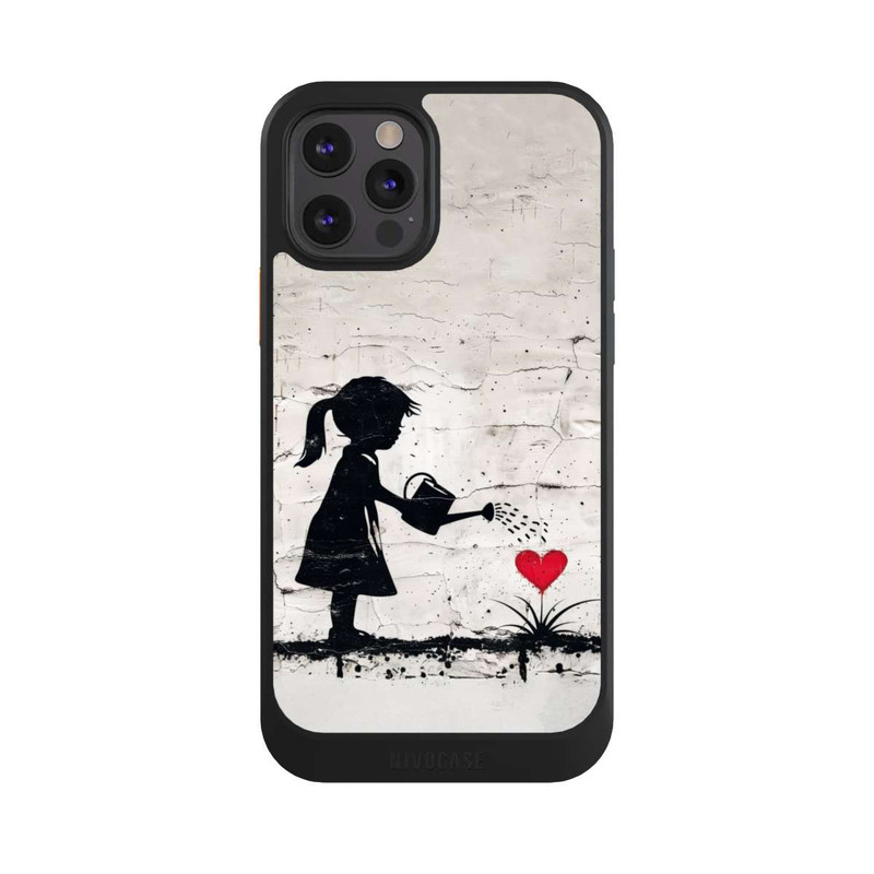 iPhone 12 Pro NIVOcore Girl Watering Bunch of Flowers 