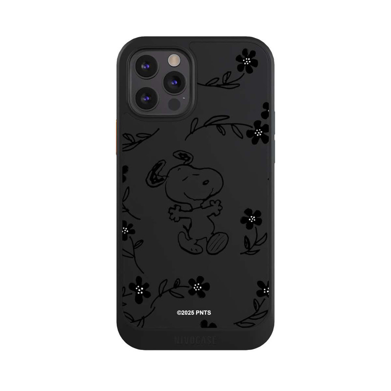 iPhone 12 Pro NIVOcore Snoopy und Flowers Transparent