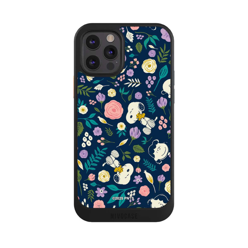 iPhone 12 Pro NIVOcore Peanuts Dark Flower Pattern