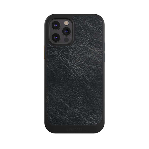 Apple iPhone 12 Pro NIVOcore Schwarzer Lederlook Hintergrund
