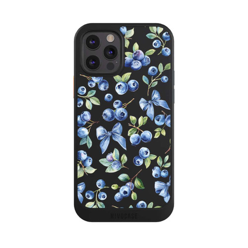 Apple iPhone 12 Pro NIVOcore Blaubeere Schleifen Transparent mit KI