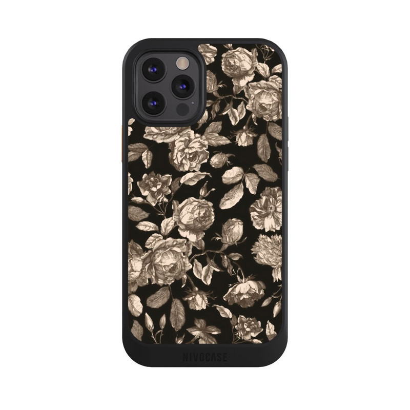 iPhone 12 Pro NIVOcore Canvas dark flowers