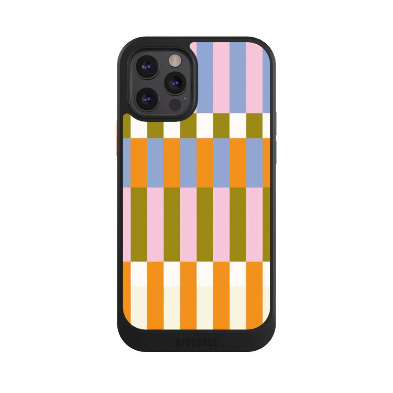 iPhone 12 Pro NIVOcore Thème à Carreaux Colorés et Audacieux
