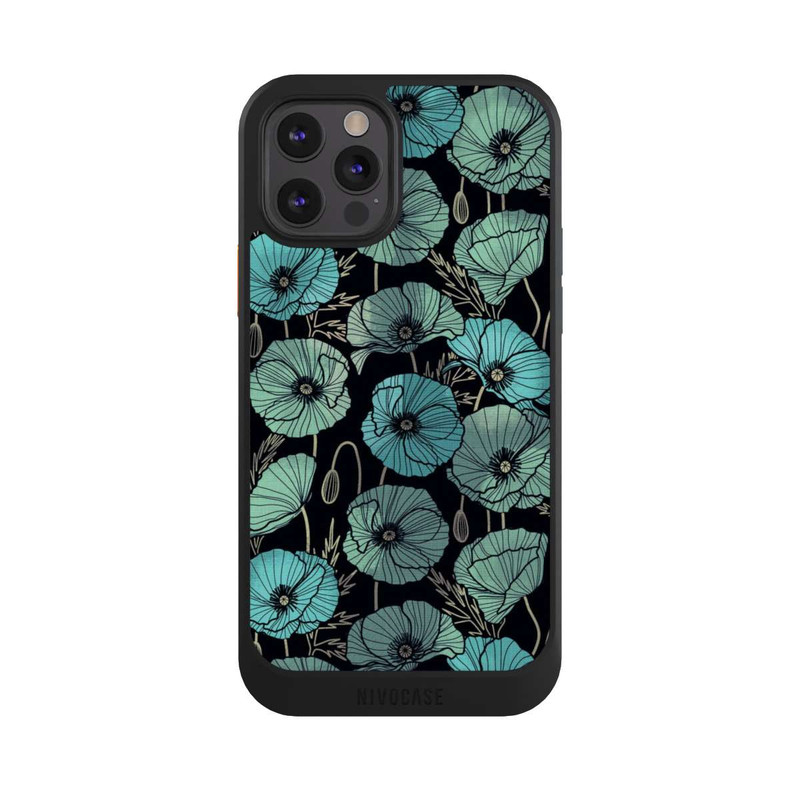 iPhone 12 Pro NIVOcore Coquelicots d'Été Verts