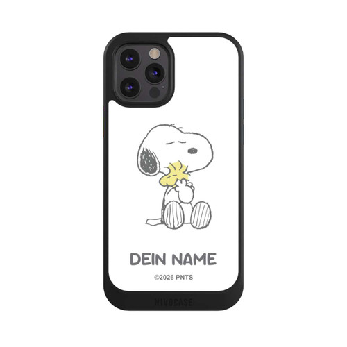 Apple iPhone 12 Pro NIVOcore Snoopy And Woodstock Cuddling Personalisierbar
